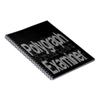 Caderno Espiral Extraordinário de examinador de polígrafo