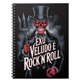 Caderno Espiral Exu Veludo é Rock'N'Roll #1