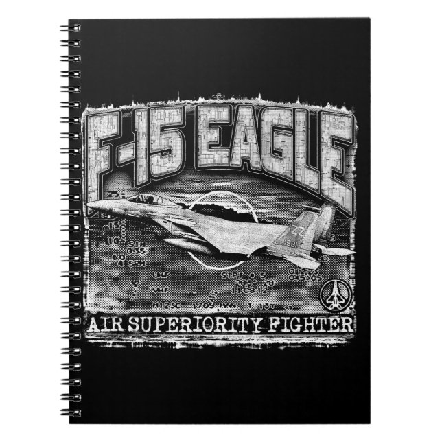 Caderno Espiral F-15 Águia (Frente)