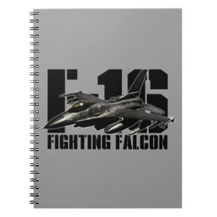 Caderno Espiral F-16 Falcão de Luta
