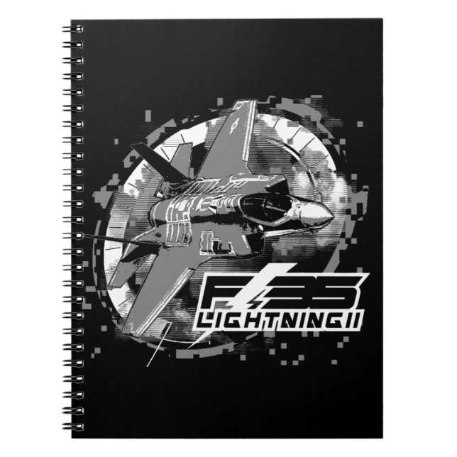 Caderno Espiral F-35 Relâmpago II (Frente)