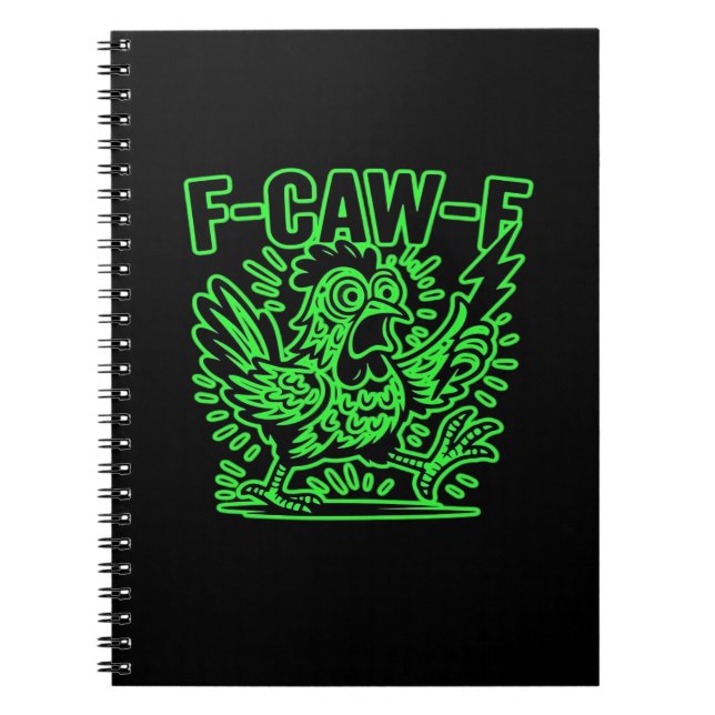 Caderno Espiral F-Caw-F Attitude Classic Cool Unique (Frente)