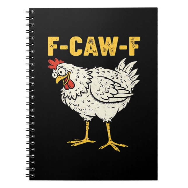 Caderno Espiral F-Caw-F Chicken Classic Retro Cool (Frente)