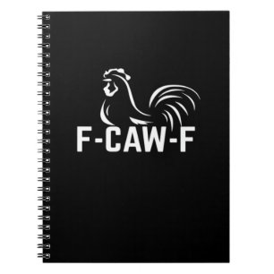 Caderno Espiral F-Caw-F Citação Criativa e Divertida de Jogo de Pa
