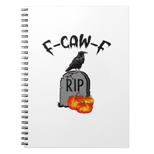 Caderno Espiral F Caw F Crow Retro Cool (Frente)
