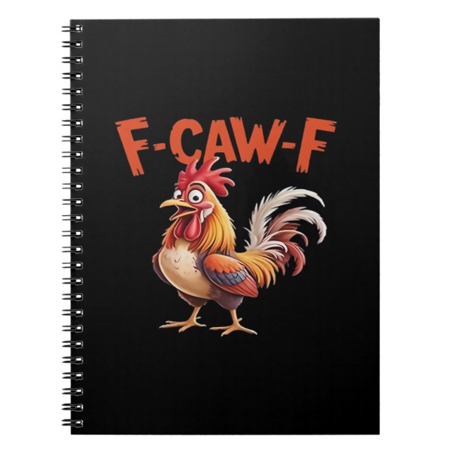 Caderno Espiral F-Caw-F Frango Clássico Estilo Criativo (Frente)