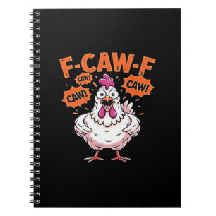 Caderno Espiral F-Caw-F Frango Clássico Legal Único