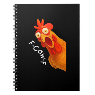 Caderno Espiral F-Caw-F Frango Essencial Clássico Retro