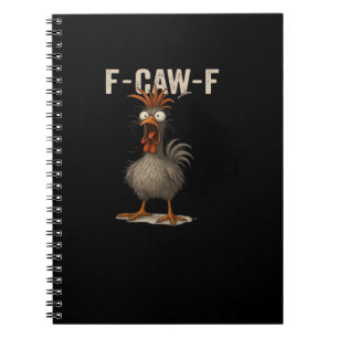 Caderno Espiral F-Caw-F Frango Retro Clássico