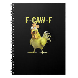 Caderno Espiral F-Caw-F Galinha Engraçada Clássica Criativa Casual