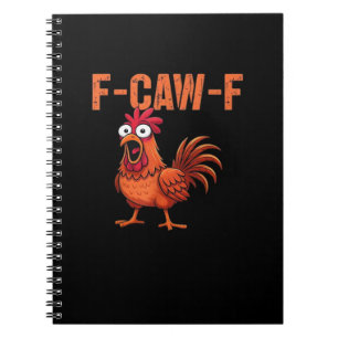 Caderno Espiral F Caw F Galinha Engraçada Estilo Moderno Clássico