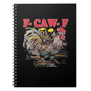 Caderno Espiral F-Caw-F Hei Hei Moana Galo Clássico Gráfico Divert