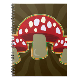 Caderno Espiral Fab Fungi Mushroom