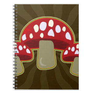Caderno Espiral Fab Fungi Mushroom