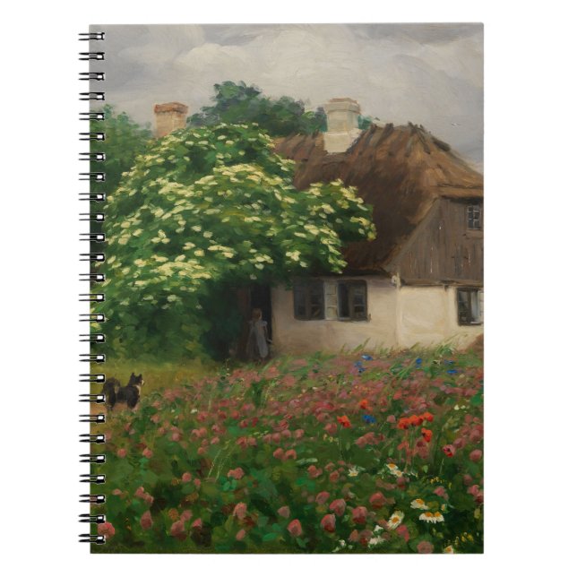 Caderno Espiral Fábrica com Flores-Prados (Frente)