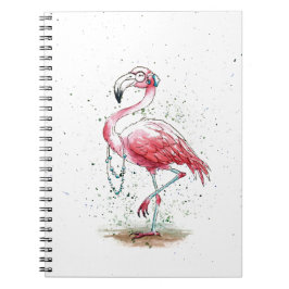 Caderno Espiral Fabuloso Flamingo