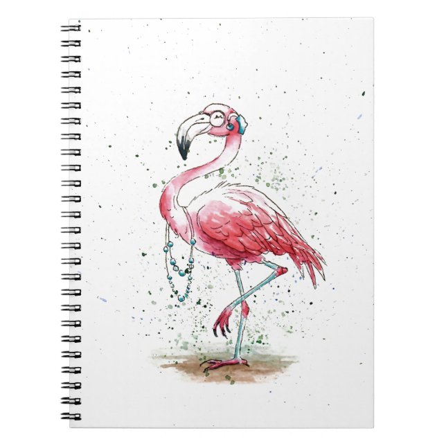 Caderno Espiral Fabuloso Flamingo (Frente)