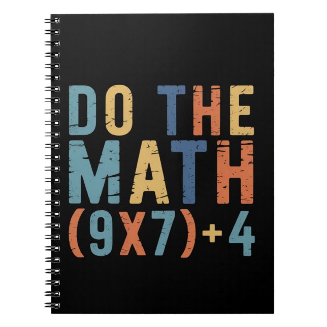 Caderno Espiral Faça a Conta 67 Meme Engraçado Seis Sete Professor (Frente)