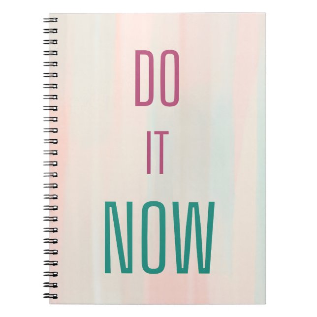 Caderno Espiral Faça agora (Frente)