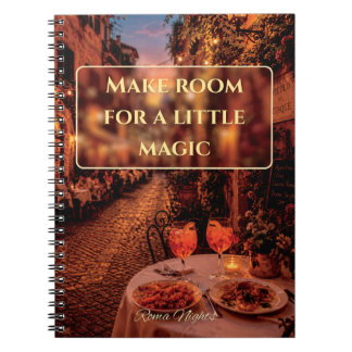 Caderno Espiral Faça Espaço Para Um Pouco de Magia Rome Diário