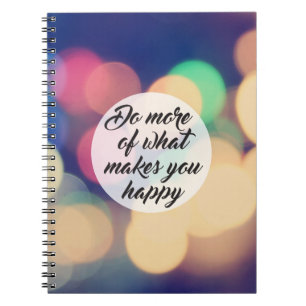 Caderno Espiral Faça mais o que o faz feliz