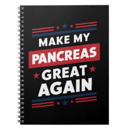 Caderno Espiral Faça meu Excelente Pâncreas mais uma vez Sensibili