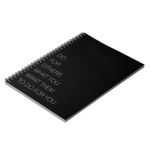 Caderno Espiral Faça Por Outros O Que Você Quer Que Eles Faça Por