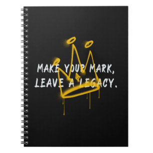 Caderno Espiral Faça seu Grafite de Marca Cortar