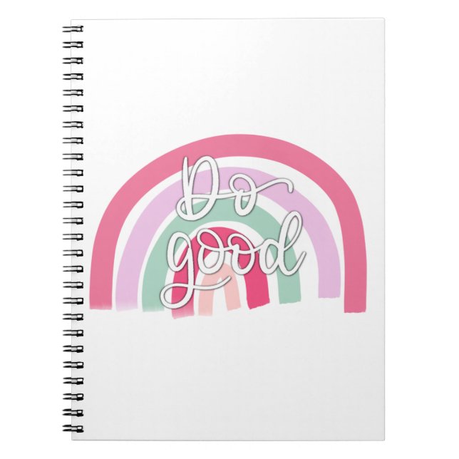 Caderno Espiral Faça um bom arco-íris (Frente)