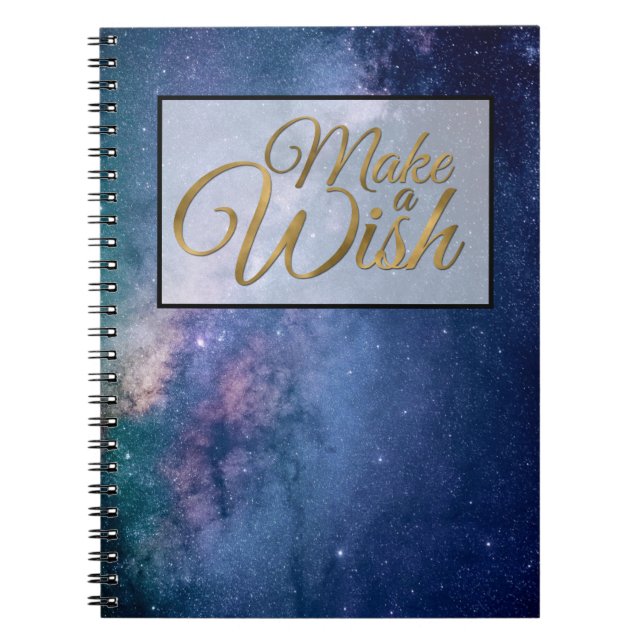 Caderno Espiral Faça uma astronomia de desejo (Frente)