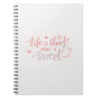 Caderno Espiral Faça uma vida doce