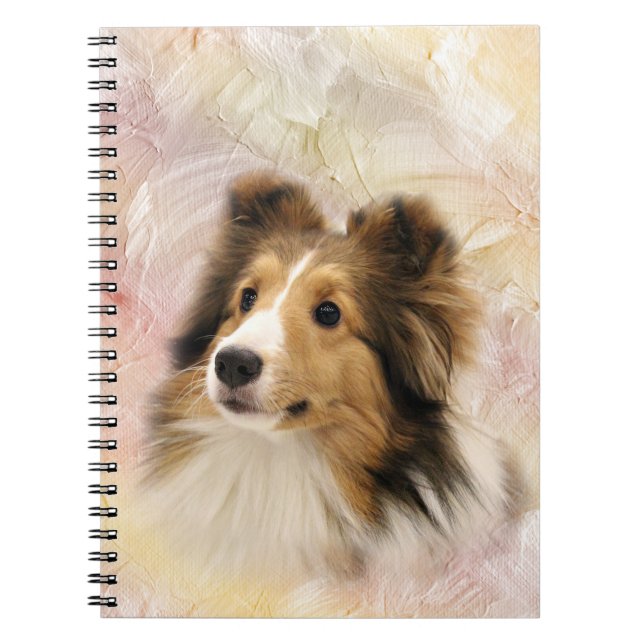 Caderno Espiral Face de Sheltie (Frente)