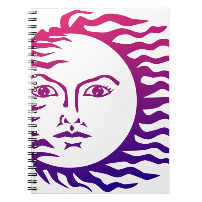 Caderno Espiral Face do Sol (Frente)