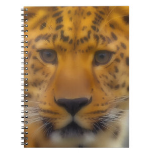 Caderno Espiral Face Leopardo