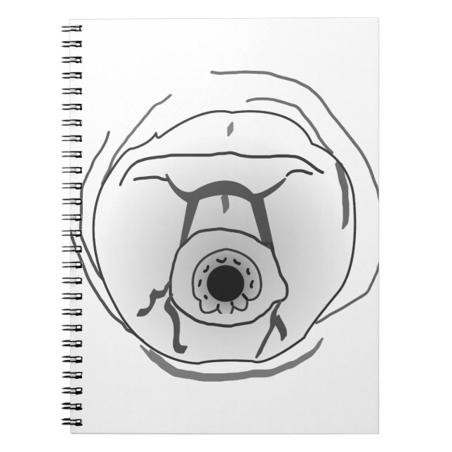Caderno Espiral Face Tardigrado do Bear Água (Frente)