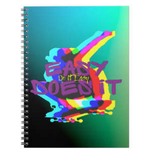Caderno Espiral Fácil Faz Fácil Gráfico de Skateboard