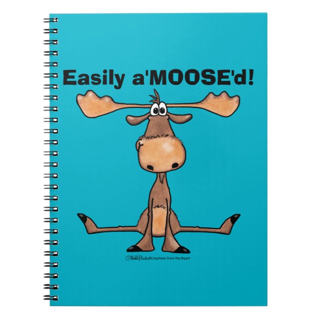 Caderno Espiral Facilmente A'Moose"d (Frente)
