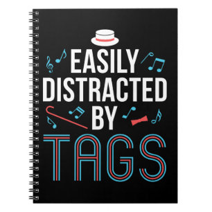 Caderno Espiral Facilmente distraído por Tags Barbershop Quaret