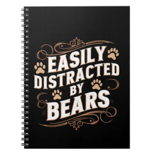Caderno Espiral Facilmente Distraído Por Ursos Orgulho Gay De Urso