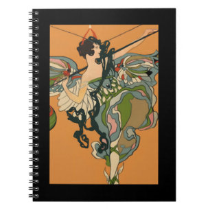 Caderno Espiral Fada Bailarina Com Lanternas