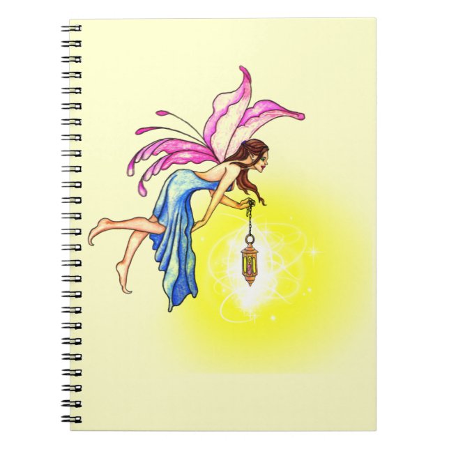 Caderno Espiral Fada com Lanterna (Frente)