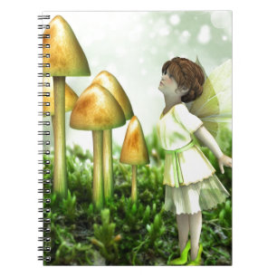 Caderno Espiral Fada Curiosa - Fada e Toadstools