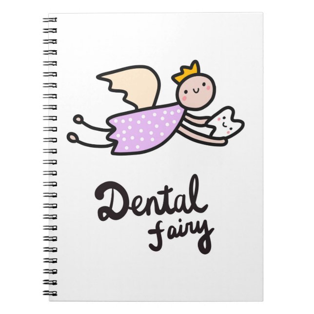 Caderno Espiral Fada dental (Frente)