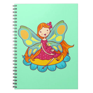 Caderno Espiral Fada do jardim