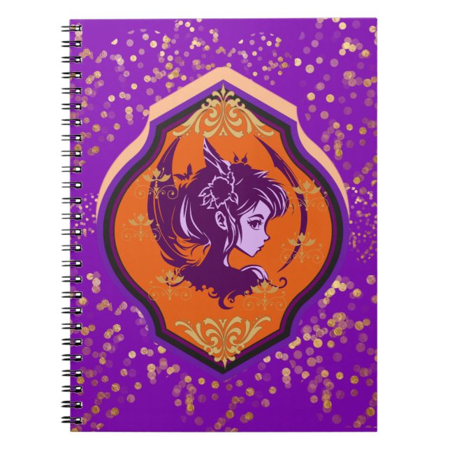 Caderno Espiral Fada Gótica (Frente)