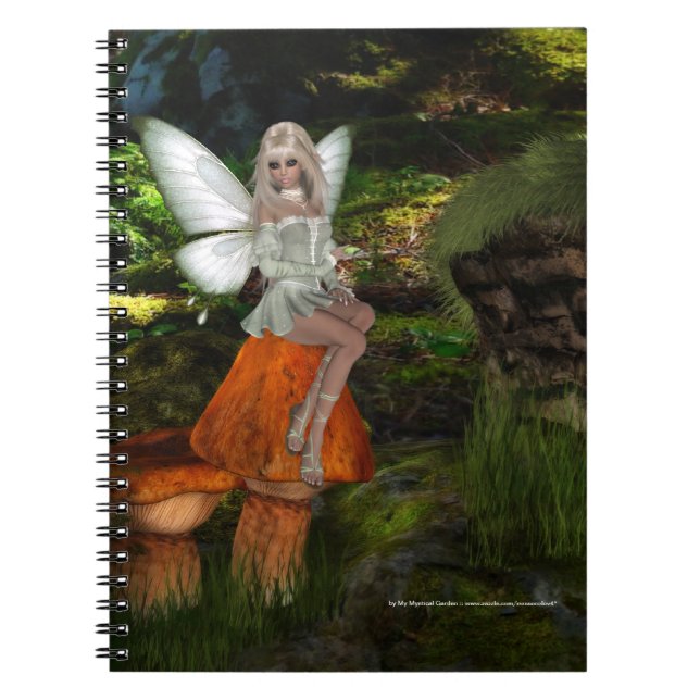 Caderno Espiral Fada no notebook Mushroom 2 (Frente)