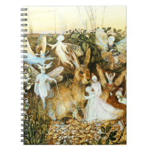 Caderno Espiral Fadas e Coelho