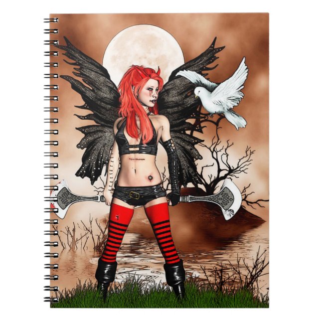 Caderno Espiral Fadas e Dovas (Frente)