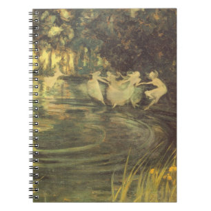 Caderno Espiral Fadas Giram por Arthur Black, Dança de Fadas Vinta