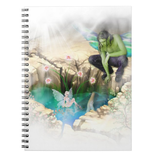 Caderno Espiral Faerie em Elven Pond Vignette (Frente)